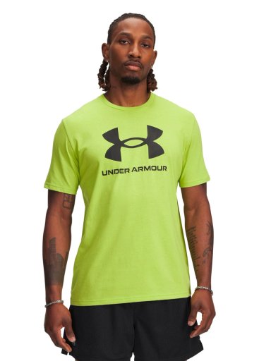 POLERA MANGA CORTA LIFESTYLE PARA HOMBRE LOGO VERDE UA - 1