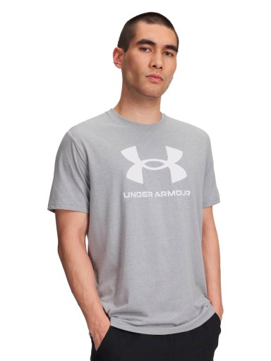 POLERA MANGA CORTA LIFESTYLE PARA HOMBRE LOGO GRIS UA - 1