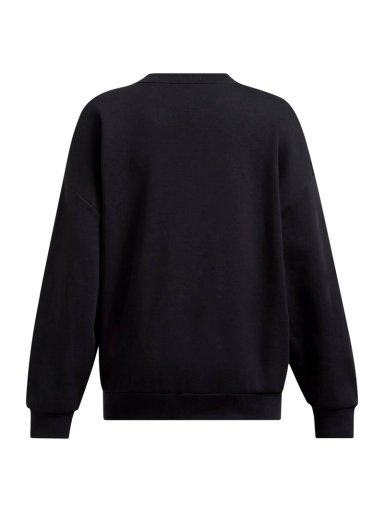 POLERON LIFESTYLE MUJER RIVAL FLEECE OVERSIZED NEGRO UA - 2