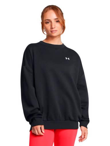 POLERON LIFESTYLE MUJER RIVAL FLEECE OVERSIZED NEGRO UA - 4