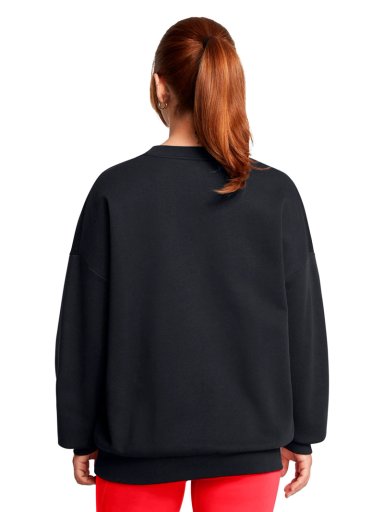 POLERON LIFESTYLE MUJER RIVAL FLEECE OVERSIZED NEGRO UA - 5