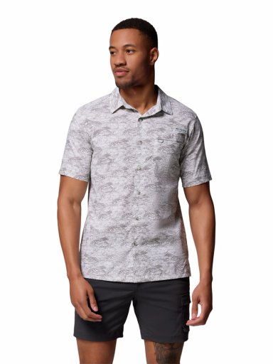 CAMISA MANGA CORTA HOMBRE WILD CAST CAMP GRIS COLUMBIA - 1