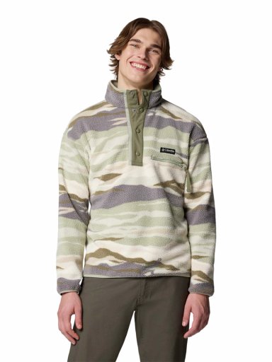 POLAR HOMBRE HELVETIA SNAP FLEECE BEIGE COLUMBIA - 1