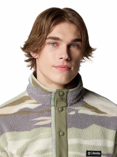 POLAR HOMBRE HELVETIA SNAP FLEECE BEIGE COLUMBIA - 4