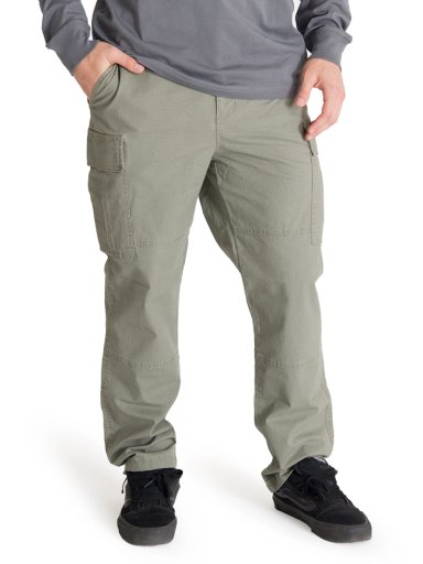 PANTALON HOMBRE CARGO VERDE BURTON - 1