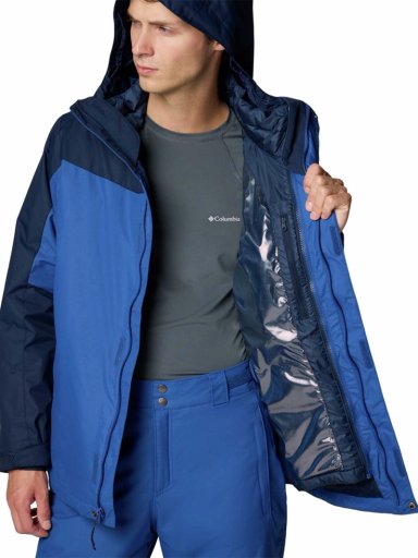 PARKA IMPERMEABLE HOMBRE WHIRLIBIRD V SKI AZUL COLUMBIA - 6
