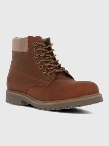 BOTIN CUERO HOMBRE NEGAM CAFE  HUSH PUPPIES - 1