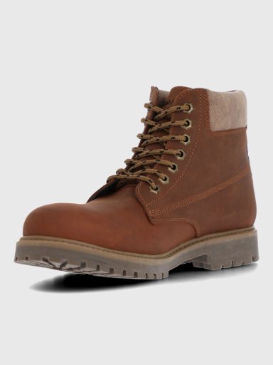 BOTIN CUERO HOMBRE NEGAM CAFE  HUSH PUPPIES - 6