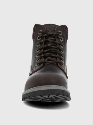 BOTIN CUERO HOMBRE NEGAM CAFE  HUSH PUPPIES - 4