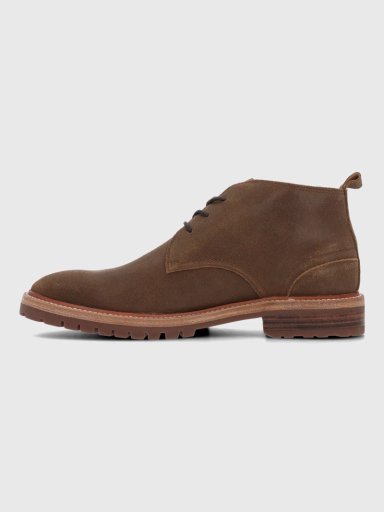 BOTIN CUERO HOMBRE MILVIO CAFE  HUSH PUPPIES - 5