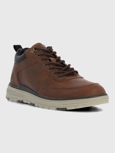 BOTIN CUERO HOMBRE BRUCE CAFE  HUSH PUPPIES - 1