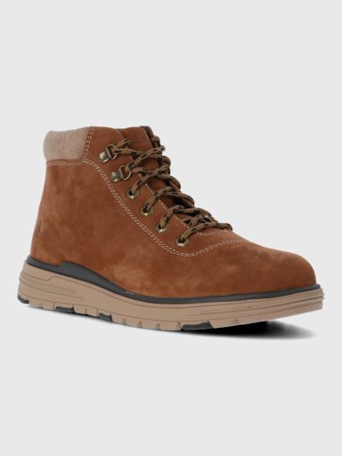 BOTIN CUERO HOMBRE JORANO CAFE  CLARO HUSH PUPPIES - 1