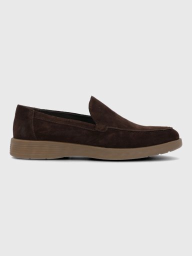 MOCASIN CUERO HOMBRE SPINAL MOC CAFE  HUSH PUPPIES - 2