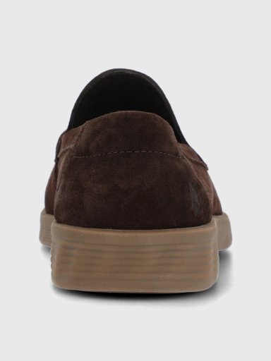 MOCASIN CUERO HOMBRE SPINAL MOC CAFE  HUSH PUPPIES - 7