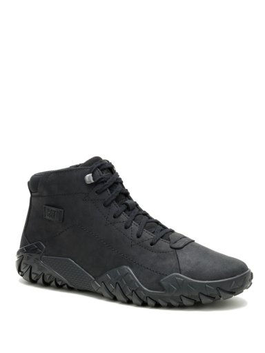 ZAPATILLA C/CAÑA CUERO HOMBRE GRIDLOCK HI NEGRO CAT - 1