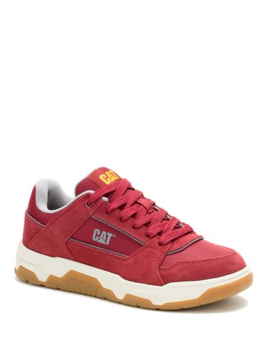 ZAPATILLA C/CAÑA CUERO HOMBRE THEOREM ROJO CAT - 1
