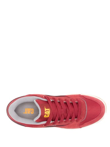 ZAPATILLA C/CAÑA CUERO HOMBRE THEOREM ROJO CAT - 7