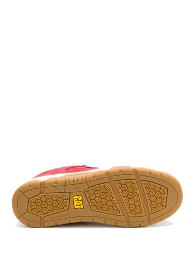 ZAPATILLA C/CAÑA CUERO HOMBRE THEOREM ROJO CAT - 8