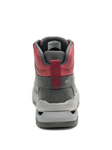 ZAPATILLA C/CAÑA CUERO HOMBRE SURGE HIKER GRIS CAT - 6