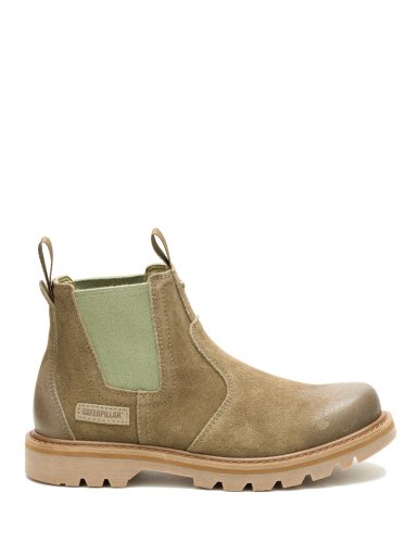 BOTIN CUERO HOMBRE GRADER CHELSEA OLIVA CAT - 2