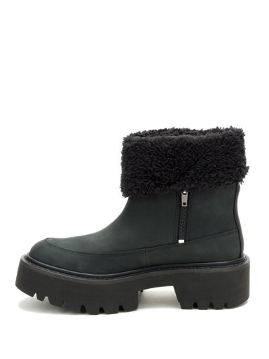 BOTIN CUERO MUJER COLORADO MAX ROLL DO NEGRO CAT - 4