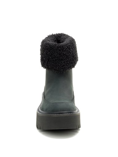 BOTIN CUERO MUJER COLORADO MAX ROLL DO NEGRO CAT - 5