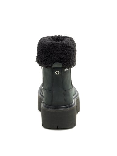 BOTIN CUERO MUJER COLORADO MAX ROLL DO NEGRO CAT - 6