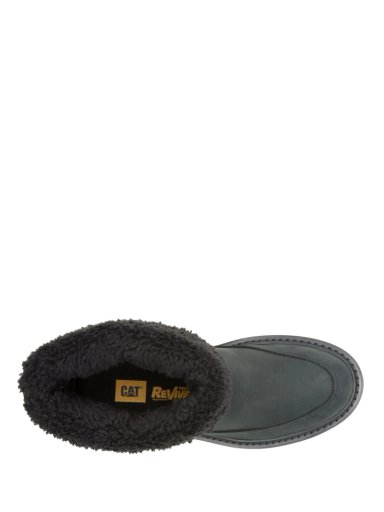 BOTIN CUERO MUJER COLORADO MAX ROLL DO NEGRO CAT - 7