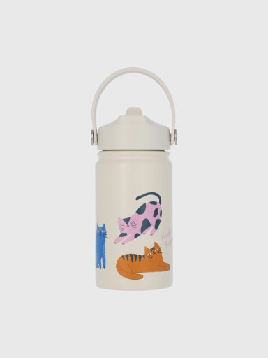BOTELLA AC INOX NIÑA CAT CREMA 360 ML HUSH PUPPIES KIDS - 1