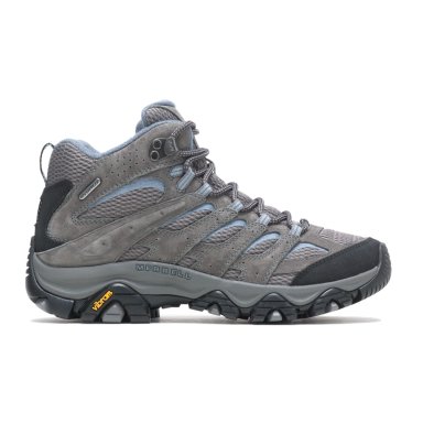 BOTIN CUERO MUJER MOAB 3 MID WATERPROOF GRIS MERRELL - 1