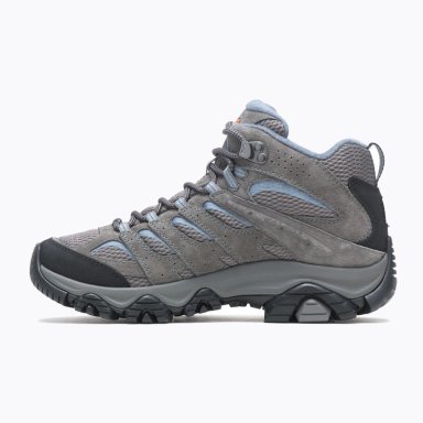 BOTIN CUERO MUJER MOAB 3 MID WATERPROOF GRIS MERRELL - 2