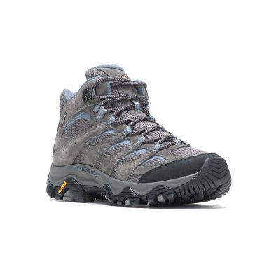 BOTIN CUERO MUJER MOAB 3 MID WATERPROOF GRIS MERRELL - 4