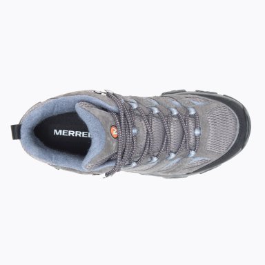 BOTIN CUERO MUJER MOAB 3 MID WATERPROOF GRIS MERRELL - 5