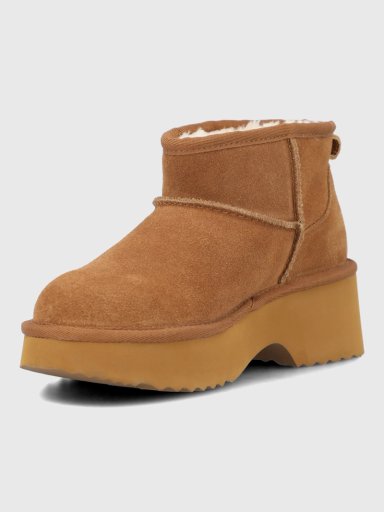 BOTIN CUERO MUJER ERLA CAFE  HUSH PUPPIES - 6