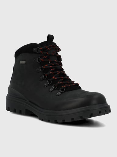 BOTIN CUERO MUJER WANTED NEGRO HUSH PUPPIES - 1