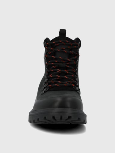 BOTIN CUERO MUJER WANTED NEGRO HUSH PUPPIES - 4