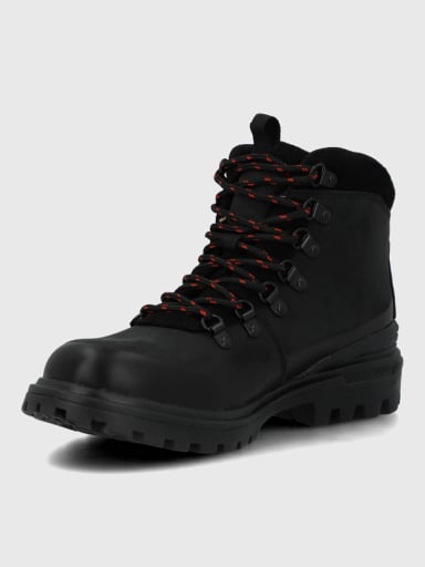 BOTIN CUERO MUJER WANTED NEGRO HUSH PUPPIES - 6