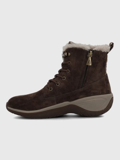 BOTIN CUERO MUJER SHORT MADRAS CAFE  HUSH PUPPIES - 5