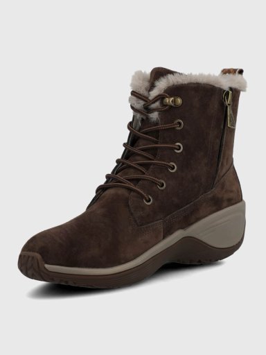 BOTIN CUERO MUJER SHORT MADRAS CAFE  HUSH PUPPIES - 6