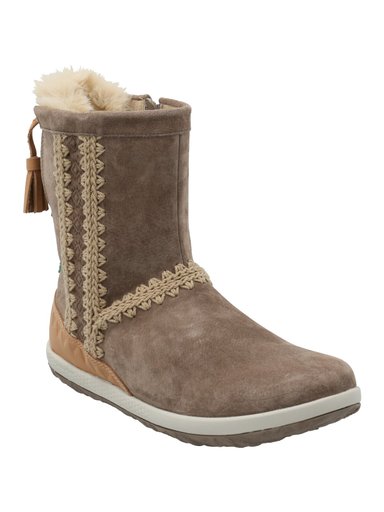 BOTIN CUERO MUJER ANDALEA CAFE  CLARO ROCKFORD - 2