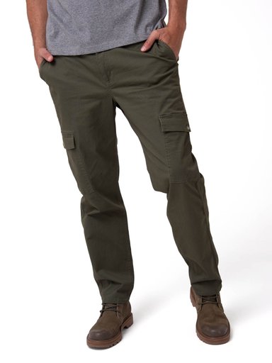 PANTALON CASUAL HOMBRE CARGO SLIM VERDE CAT - 1
