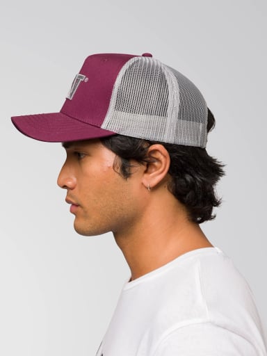 JOCKEY HOMBRE TRUCKER 2D LOGO HAT BURDEO CAT - 3
