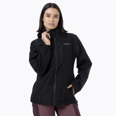 IMPERMEABLE MUJER FULL ZIPPER HARDSHELL NEGRO MERRELL - 2