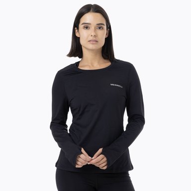 PRIMERA CAPA SUPERIOR MUJER FIRST LAYER NEGRO MERRELL - 1