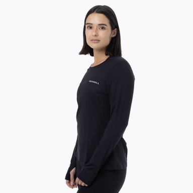 PRIMERA CAPA SUPERIOR MUJER FIRST LAYER NEGRO MERRELL - 2