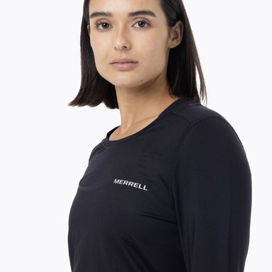 PRIMERA CAPA SUPERIOR MUJER FIRST LAYER NEGRO MERRELL - 5