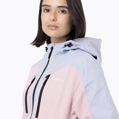 IMPERMEABLE MUJER FULL ZIPPER HARDSHELL CELESTE MERRELL - 4