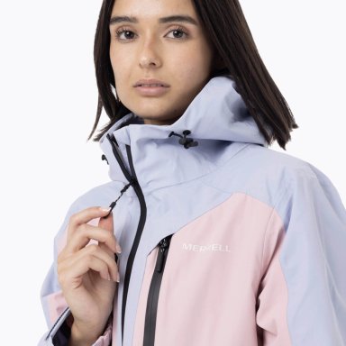 IMPERMEABLE MUJER FULL ZIPPER HARDSHELL CELESTE MERRELL - 8