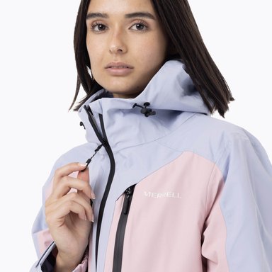 IMPERMEABLE MUJER FULL ZIPPER HARDSHELL CELESTE MERRELL - 8