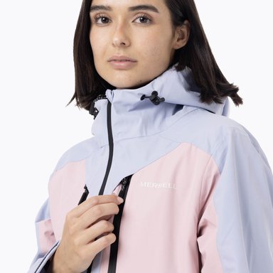 IMPERMEABLE MUJER FULL ZIPPER HARDSHELL CELESTE MERRELL - 9
